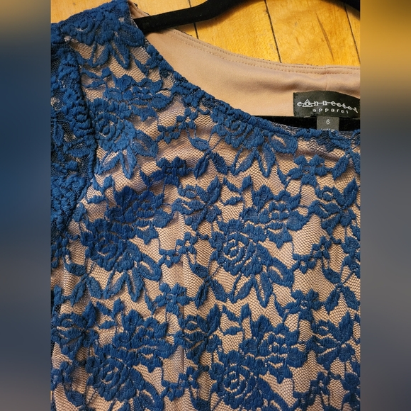Connected Apparel Blue Dress - Picture 2 of 4
